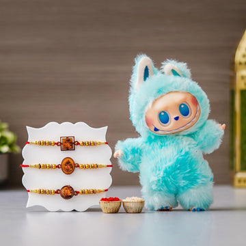 Labubu with 3 Rakhis